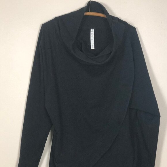 LULULEMON Black French Terry Jacket RARE 8 EUC - Picture 1 of 7
